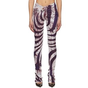 Masha Popova V-Cut Swirl Skinny Jeans Screen Worn on Interview With The Vampire